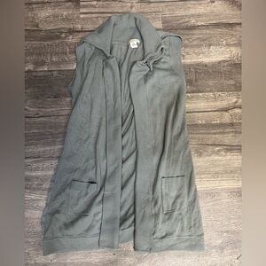 Arden B Gray Knit Cardigan